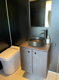 Modern kitchen setup with a stove and oven