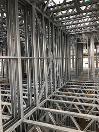 Metal scaffolding structure